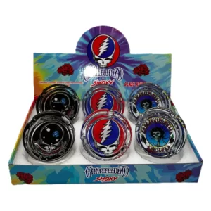 GRATEFULDEAD X SMOXY GLASS ASHTRAY - BOX OF 6 (GD 301D)