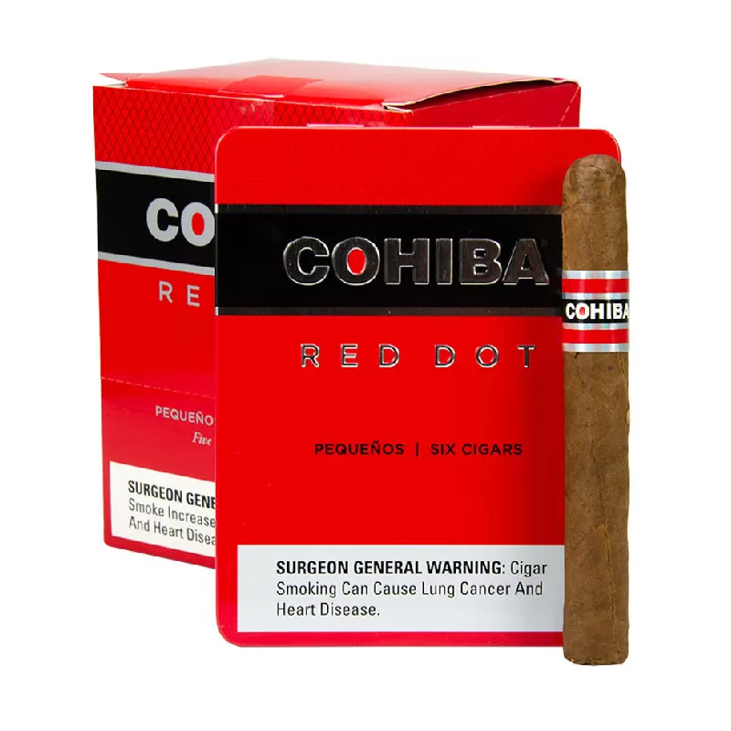 COHIBA RED DOT PEQUENOS TINS 30 UNITS (5 TINS OF 6)