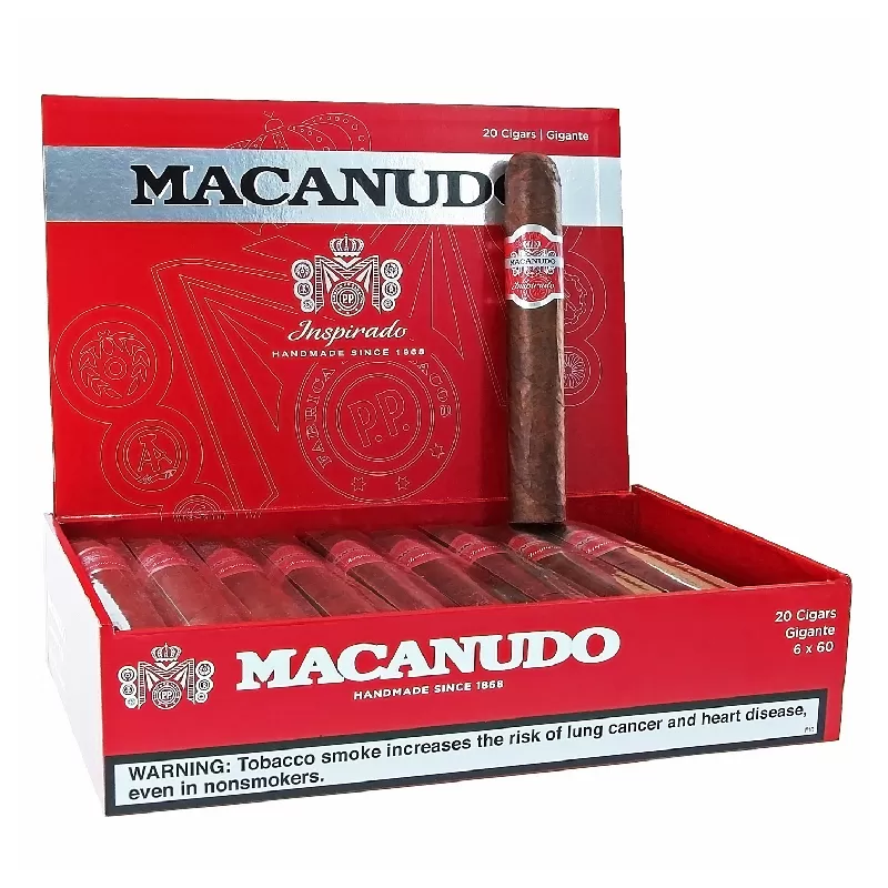 MACANUDO INSPIRADO RED GIGANTE (6X60) BOX OF 20