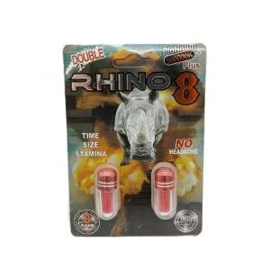 RHINO 8 PLATINUM DOUBLE PILL