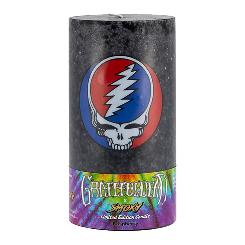 GRATEFULDEAD X SMOXY PILLAR CANDLE - RASPBERRY