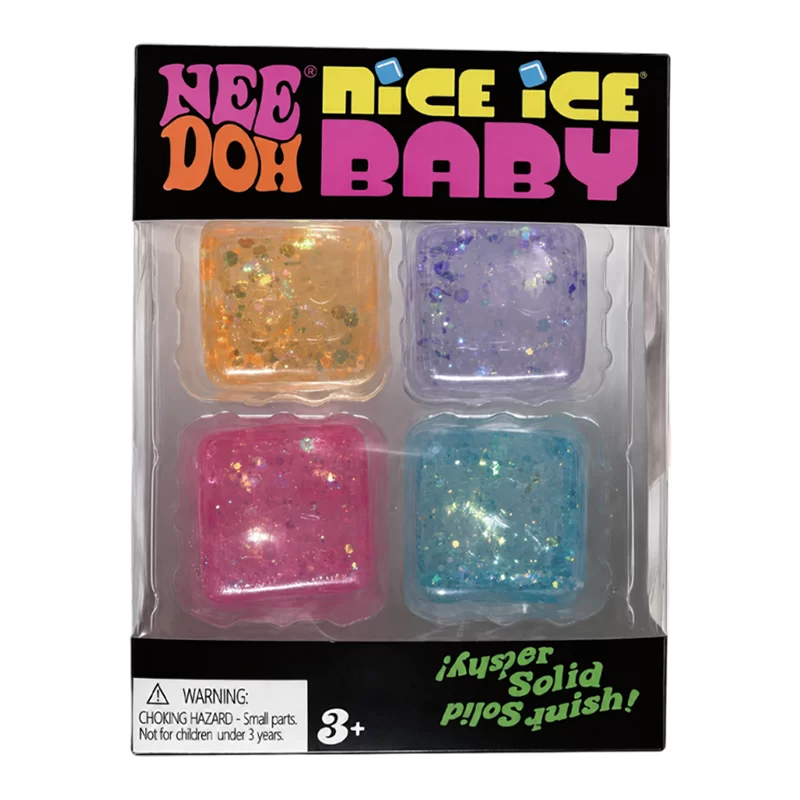 GLITTER MALTOSE CUBE SQUISHY TOY - 4PCS PER BOX ( 25340NBA)