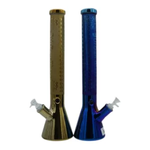 17.5” METALLIC ETCHED DESIGN URBAN GLASS WATERPIPE