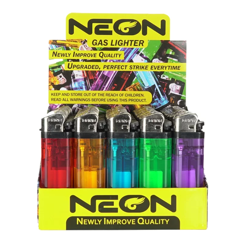 NEON CLEAR CHEAP LIGHTER 50CT