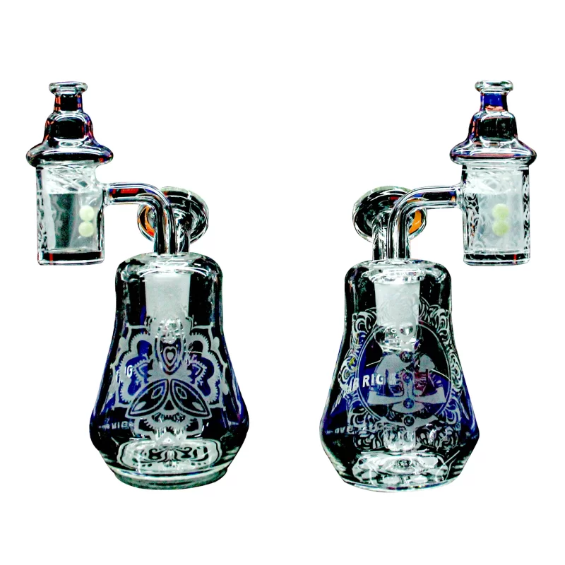 5'' CLEAR BUBBLER W/ DEEP ETCHED LOGO - 100000943396