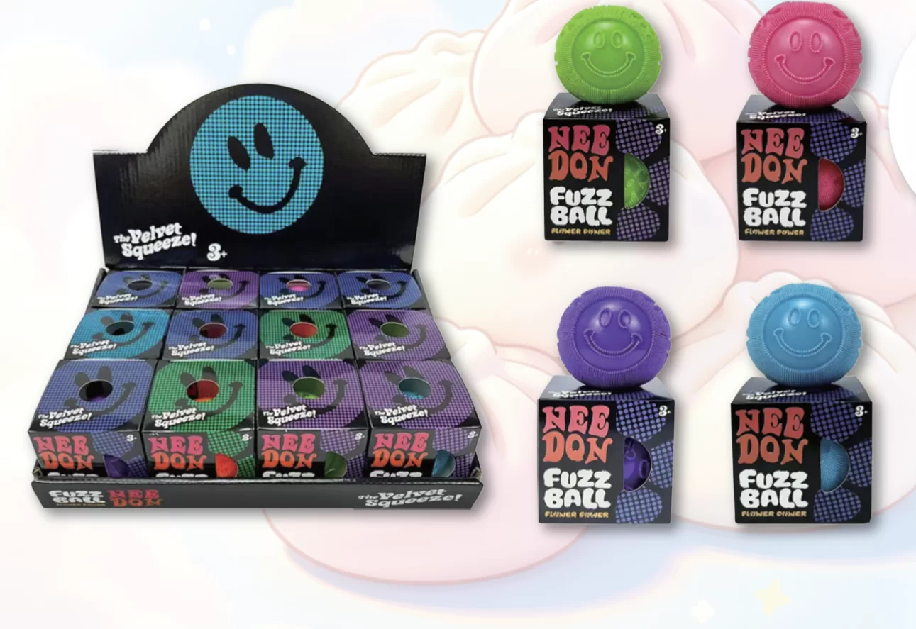 NEE DOH SMILEY FACE FLOUR SQUISHY (TY 052) - 12PCS DISPLAY
