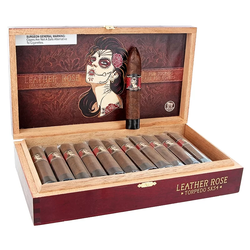DEADWOOD LEATHER ROSE TORPEDO BOX OF 24 - 818578018514