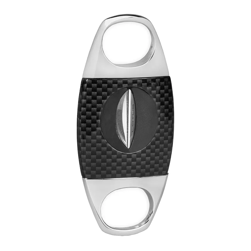 JAWS LOTUS V-CUTTER CUTV105 CIGAR CUTTER CARBON FIBER CHROME