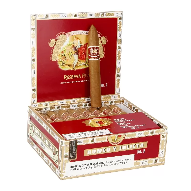 ROMEO Y JULIETA RESERVA REAL NO. 2 BP(52 X 6.1/8) BOX OF 25 - 076452352424