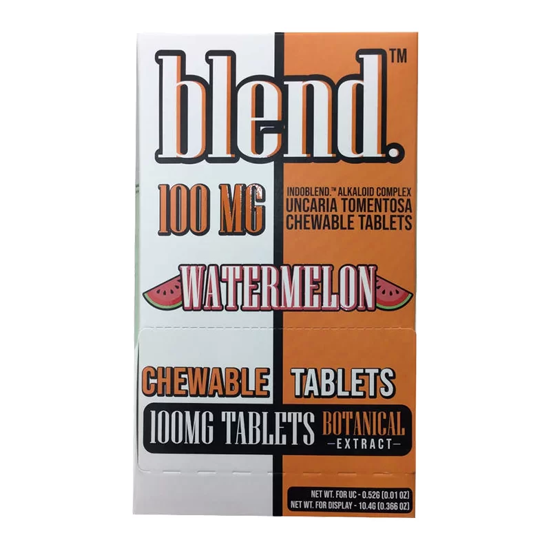 BLEND BOTANICAL EXTRACT CHEWABLE TABLETS (100MG PER TAB) 1CT TABLET PER PACK WATERMELON - BOX OF 20