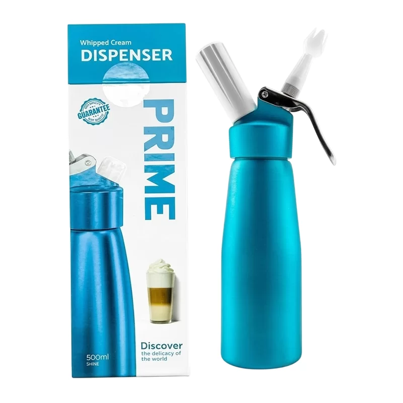 PRIME PREMIUM WHIP CREAM DISPENSER 500ML BLUE SHINY