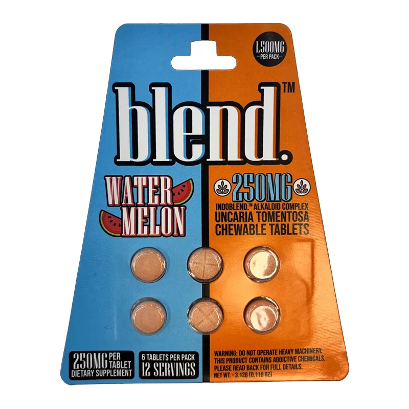 BLEND BOTANICAL EXTRACT CHEWABLE TABLETS (250MG PER TAB) 6CT TABLET PER PACK TOTAL 1500MG PER PACK  WATERMELON  - BOX OF 5