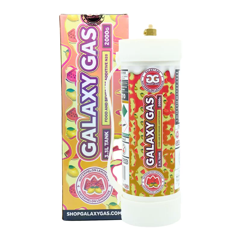 GALAXY GAS 3.3L TANK NITROUS OXIDE N2O 2000G WATERMELON LEMONADE    -BOX OF 2