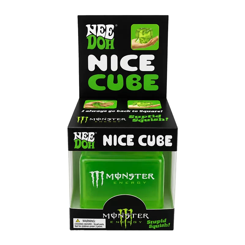 NEE DOH MONSTER ENERGY NICE CUBE SQUISHY- BOX OF 12
