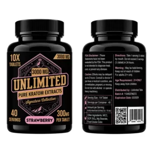 UNLIMITED UNCARIA TOMENTOSA BOTANICALS SIGNATURE COLLECTION (300MG PER TAB) TOTAL 3000MG TABLTES – PACK OF 10CT JAR