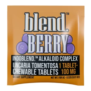 BLEND BOTANICAL EXTRACT CHEWABLE TABLETS (100MG PER TAB) 1CT TABLET PER PACK BERRY – BOX OF 20